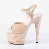 Pleaser - ADORE709MB Sandale à bride à la cheville - Couleur de peau/Couleur or Product image